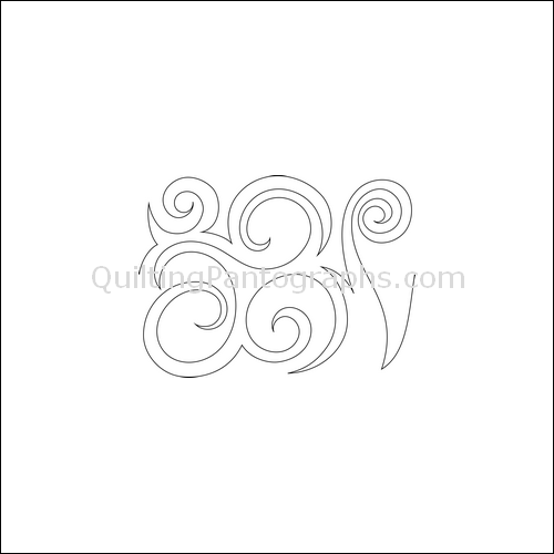 Cozy Swirls - quilting pantograph