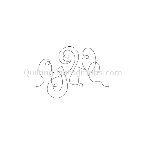 Jazzy Swirls - quilting pantograph