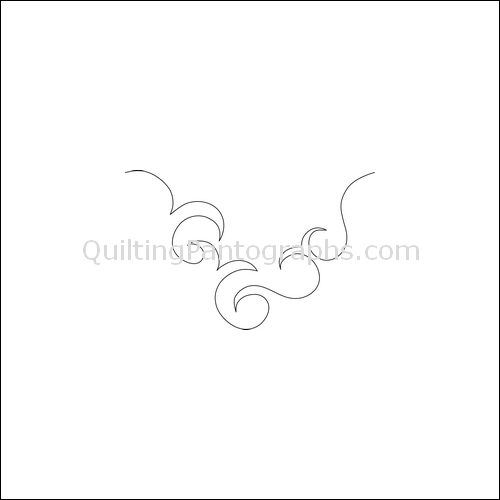 Octopus Swirls - quilting pantograph