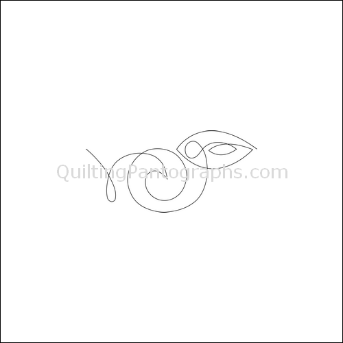 Swirly Bandits - quilting pantograph