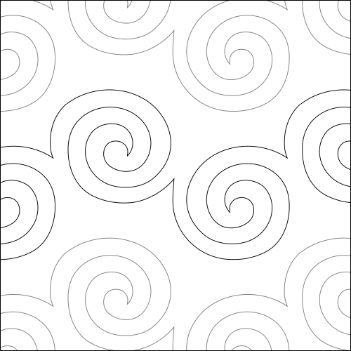 Swirly Whirly - quilting pantograph