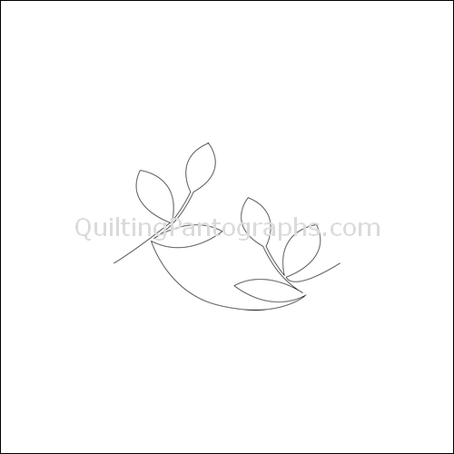 Three Leaf Vines - quilting pantograph