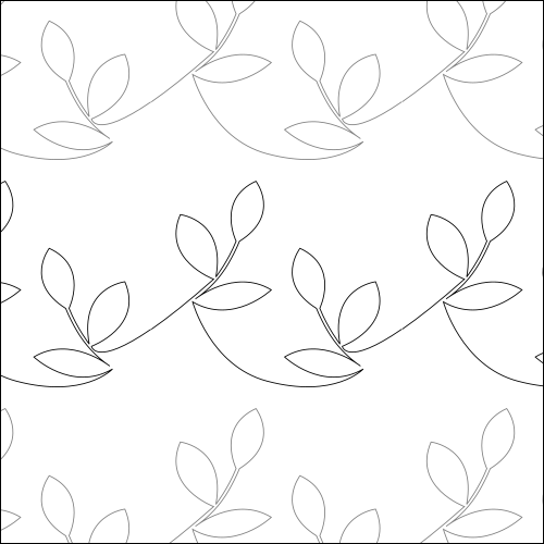 Three Leaf Vines - quilting pantograph
