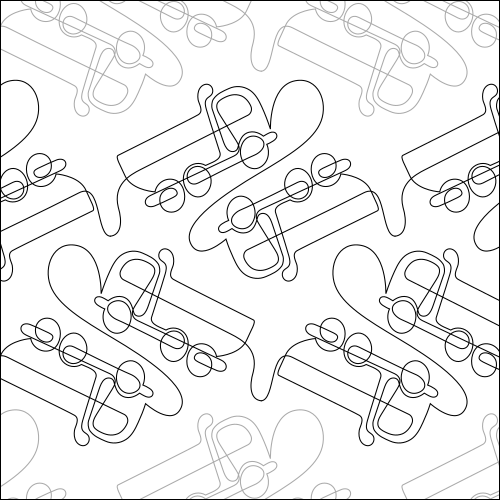 Dump Truck - quilting pantograph