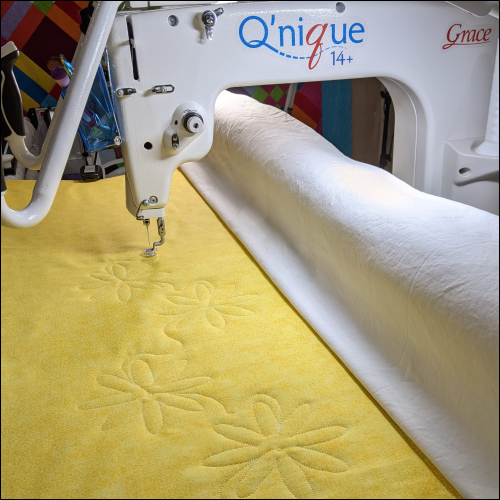Yellow Wild Flowers - quilting pantograph